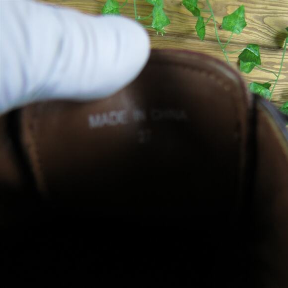 Bostonian Men's Classics Derby Oxfords Burgundy Leather 11.5 Medium‎ Used 2025 - Picture 5 of 7